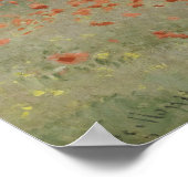 Claude Monet - Mohnfeld Poster (Ecke)