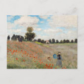 Claude Monet - Mohnfeld Postkarte (Vorderseite)