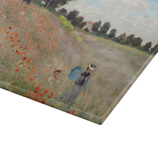 Claude Monet - Mohnfeld Schneidebrett (Ecke)