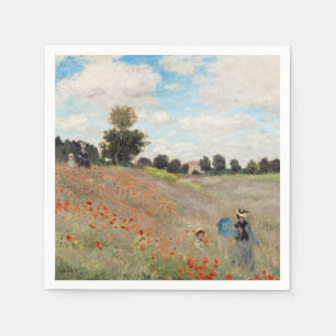 Claude Monet - Mohnfeld Serviette