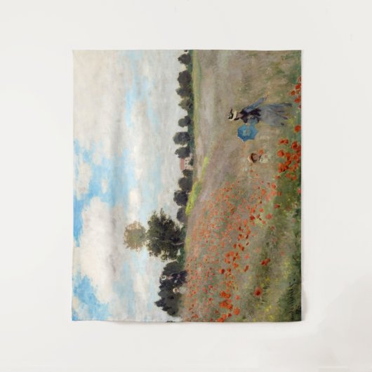 Claude Monet - Mohnfeld Wandteppich (Vorderseite)