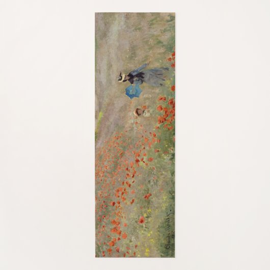 Claude Monet - Mohnfeld Yogamatte (Vorderseite)
