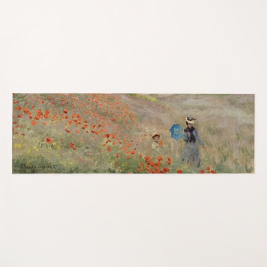 Claude Monet - Mohnfeld Yogamatte (Vorderseite (Horizontal))
