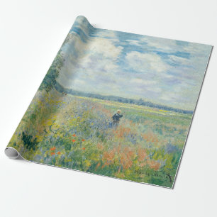 Claude Monet - Mohnfelder bei Argenteuil (1875) Geschenkpapier