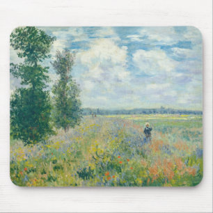 Claude Monet - Mohnfelder bei Argenteuil (1875) Mousepad