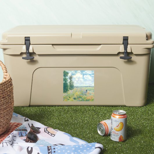 Claude Monet - Mohnfelder bei Argentinien (1875) Aufkleber (Kühler)