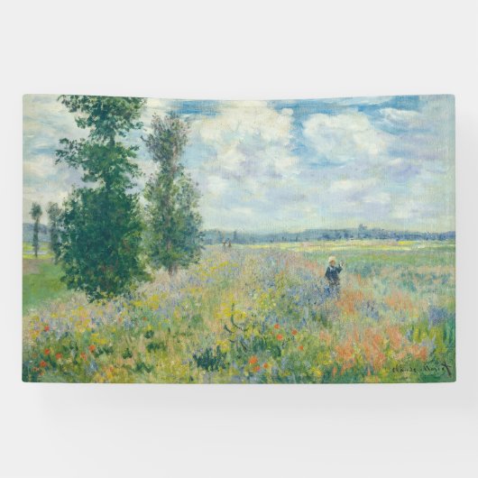 Claude Monet - Mohnfelder bei Argentinien (1875) Banner (Horizontal)