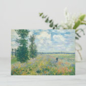 Claude Monet - Mohnfelder bei Argentinien (1875) Dankeskarte (Stehend Vorderseite)