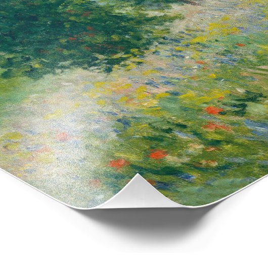 Claude Monet - Mohnfelder bei Argentinien (1875) Fotodruck (Ecke)