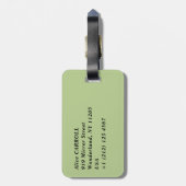 Claude Monet - Mohnfelder bei Argentinien (1875) Gepäckanhänger (Rückseite vertikal)