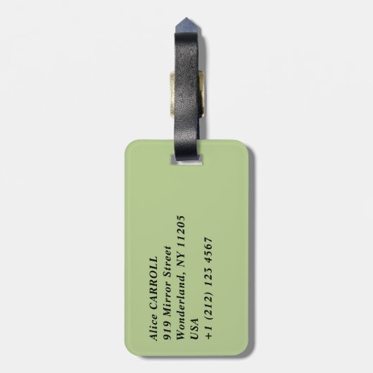 Claude Monet - Mohnfelder bei Argentinien (1875) Gepäckanhänger (Rückseite vertikal)