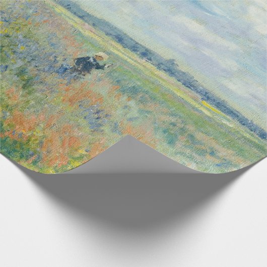 Claude Monet - Mohnfelder bei Argentinien (1875) Geschenkpapier (Ecke)