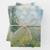 Claude Monet - Mohnfelder bei Argentinien (1875) Geschenkpapier Set (Beispiel)