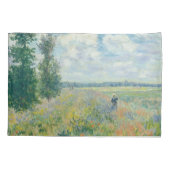 Claude Monet - Mohnfelder bei Argentinien (1875) Kissenbezug (Rückseite)