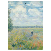 Claude Monet - Mohnfelder bei Argentinien (1875) Klemmbrett (Rückseite)