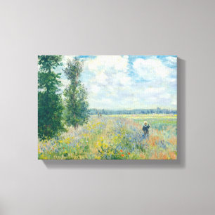 Claude Monet - Mohnfelder bei Argentinien (1875) Leinwanddruck