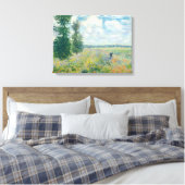 Claude Monet - Mohnfelder bei Argentinien (1875) Leinwanddruck (Insitu (Schlafzimmer))