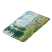 Claude Monet - Mohnfelder bei Argentinien (1875) Magnet (Linke Seite)