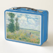 Claude Monet - Mohnfelder bei Argentinien (1875) Metall Brotdose (Rückseite)