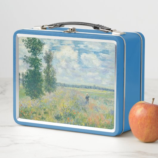 Claude Monet - Mohnfelder bei Argentinien (1875) Metall Brotdose (Beispiel)