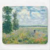 Claude Monet - Mohnfelder bei Argentinien (1875) Mousepad (Vorne)