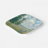 Claude Monet - Mohnfelder bei Argentinien (1875) Pappteller (Gewinkelt)