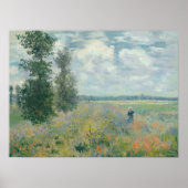 CLAUDE MONET - Mohnfelder bei Argentinien (1875) Poster (Vorne)