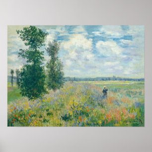 Claude Monet - Mohnfelder bei Argentinien (1875) Poster