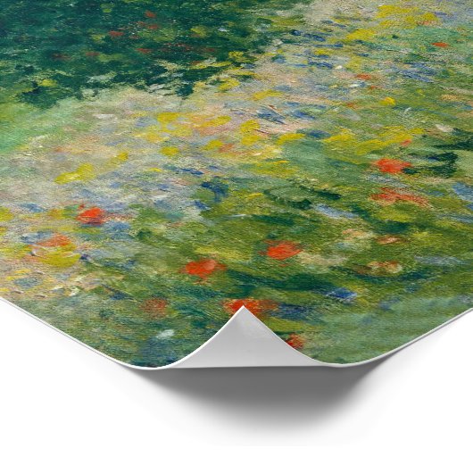 Claude Monet - Mohnfelder bei Argentinien (1875) Poster (Ecke)