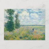 Claude Monet - Mohnfelder bei Argentinien (1875) Postkarte (Vorderseite)