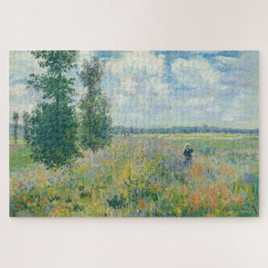 Claude Monet - Mohnfelder bei Argentinien (1875) Puzzle (Horizontal)