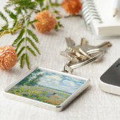 Claude Monet - Mohnfelder bei Argentinien (1875) Schlüsselanhänger (Seite)