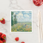 Claude Monet - Mohnfelder bei Argentinien (1875) Serviette (Beispiel)