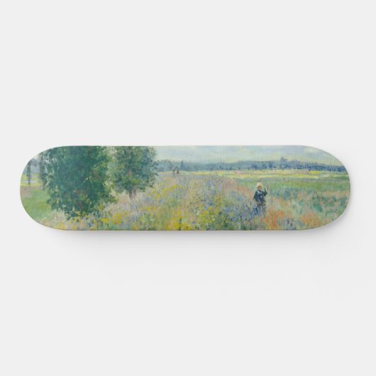 Claude Monet - Mohnfelder bei Argentinien (1875) Skateboard (Horizontal)