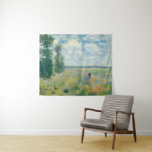 Claude Monet - Mohnfelder bei Argentinien (1875) Wandteppich (Beispiel (Horizontal))