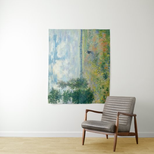 Claude Monet - Mohnfelder bei Argentinien (1875) Wandteppich (Beispiel)