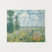 Claude Monet - Mohnfelder bei Argentinien (1875) Wandteppich (Vorderseite (Horizontal))