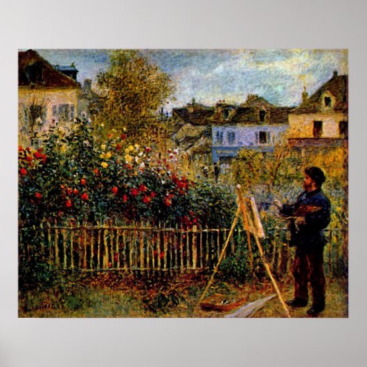 Claude Monet - Monet Gemälde in seinem Garten Poster (Vorne)