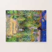 Claude Monet: Monet's Garden at Vétheuil Puzzle (Horizontal)