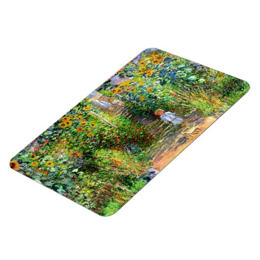 Claude Monet: Monet's Garden bei Vétheuil Magnet (Linke Seite)