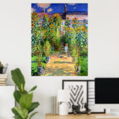 Claude Monet: Monet's Garden bei Vétheuil Poster (Heimbüro)