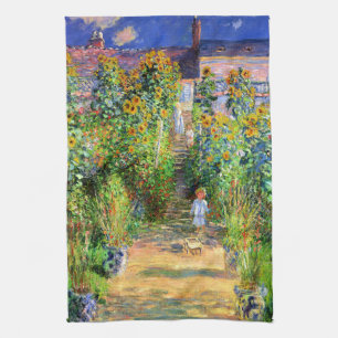 Claude Monet: Monets Garten bei Vétheuil Handtuch