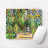 Claude Monet: Monets Garten bei Vétheuil Mousepad (Mit Mouse)