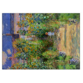 Claude Monet: Monets Garten bei Vétheuil Schneidebrett (Vorderseite)