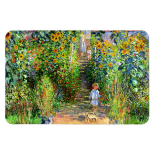 Claude Monet: Monets Garten in Vétheuil Magnet