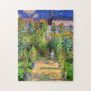 Claude Monet: Monets Garten in Vétheuil Puzzle