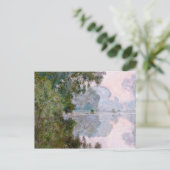 Claude Monet - Morgen an der Seine, in der Nähe vo Postkarte (Stehend Vorderseite)