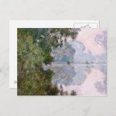 Claude Monet - Morgen an der Seine, in der Nähe vo Postkarte (Vorne/Hinten)