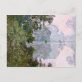 Claude Monet - Morgen an der Seine, in der Nähe vo Postkarte (Vorderseite)