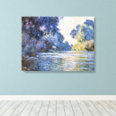 Claude Monet, Morgens an der Seine in Giverny Leinwanddruck (Insitu (Holzboden))
